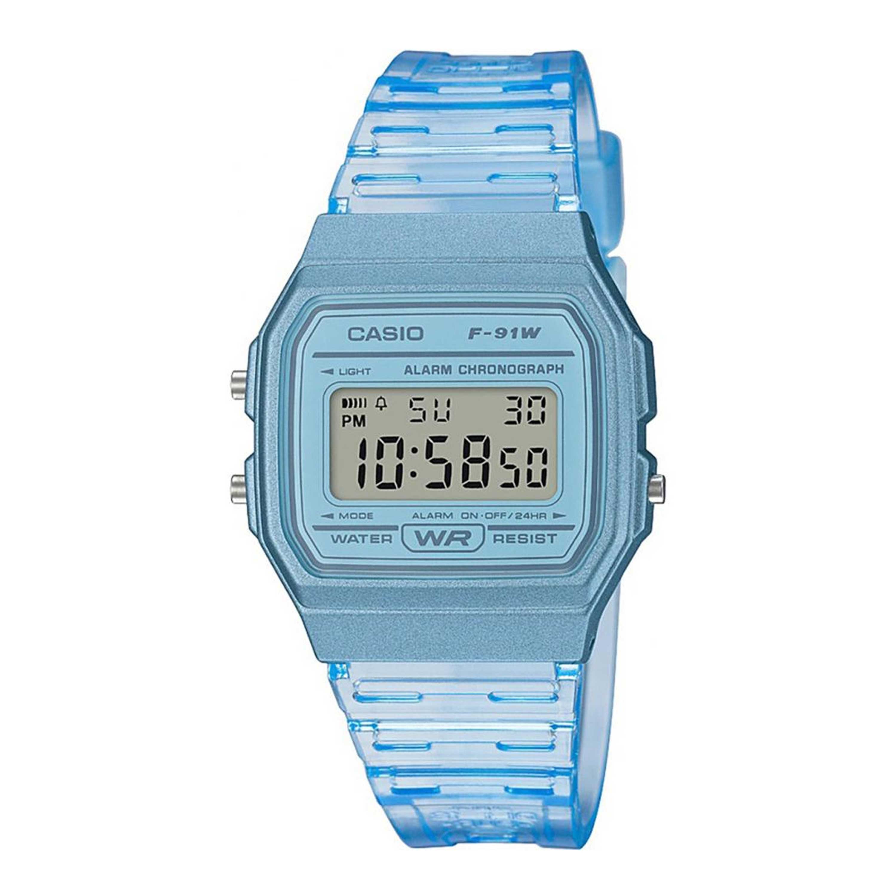 ساعت مچی نوستالژی کاسیو مدل CASIO F-91WS-2DF