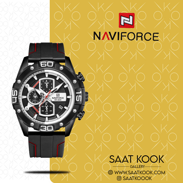 ساعت مچی مردانه نیوی فورس مدل NAVIFORCE NF8018 B/B/R
