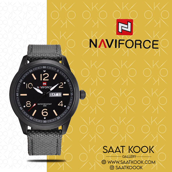 ساعت مچی مردانه نیوی فورس مدل NAVIFORCE NF9101 B/W/B
