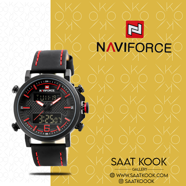 ساعت مچی مردانه نیوی فورس مدل NAVIFORCE NF9135 B/R/B