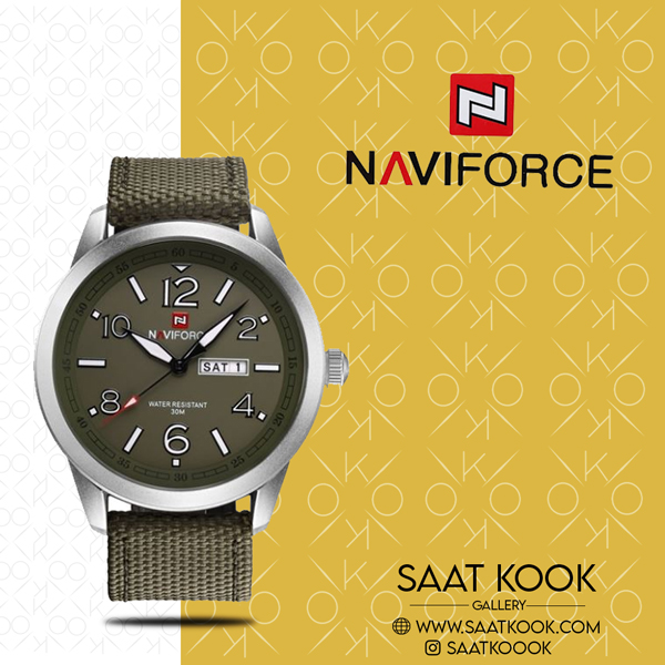 ساعت مچی مردانه نیوی فورس مدل NAVIFORCE NF9101 S/W/GN