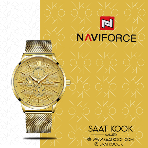 ساعت مچی مردانه نیوی فورس مدل NAVIFORCE NF3003 GG