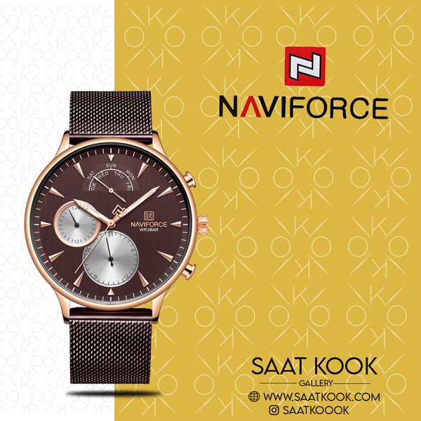 ساعت مچی مردانه نیوی فورس مدل NAVIFORCE NF3010 RG/CE