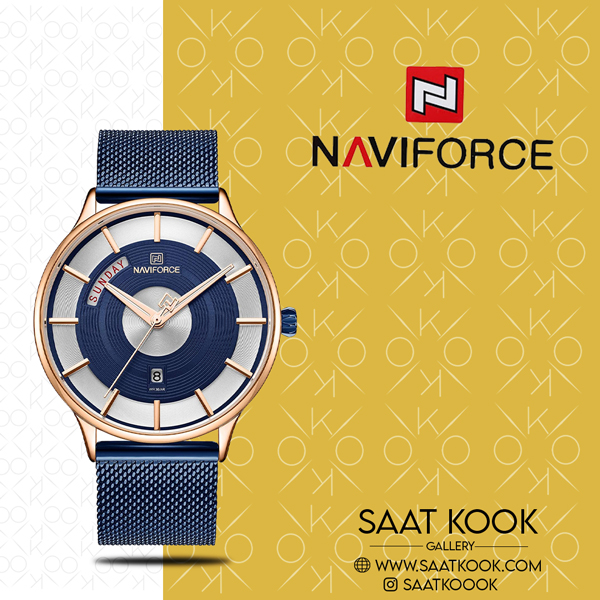 ساعت مچی نیوی فورس مدل NAVIFORCE NF3007 RG/BE