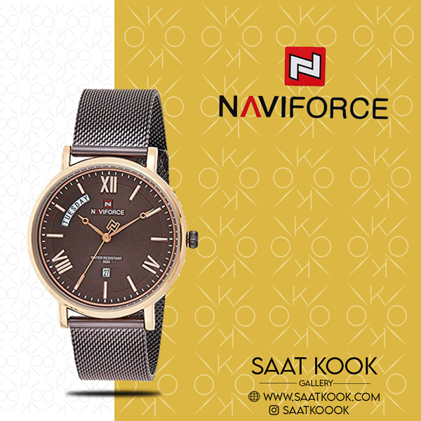 ساعت مچی مردانه نیوی فورس مدل NAVIFORCE NF3006 RG/CE