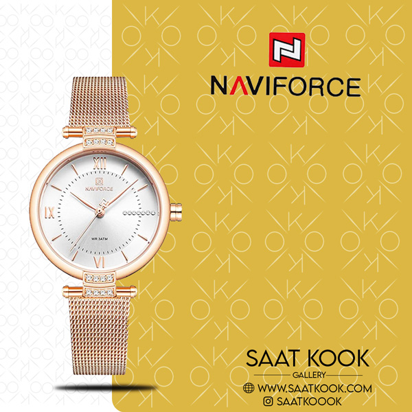 ساعت مچی زنانه نیوی فورس مدل NAVIFORCE NF5019 RG/W