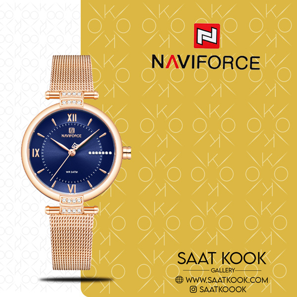 ساعت مچی زنانه نیوی فورس مدل NAVIFORCE NF5019 RG/BE
