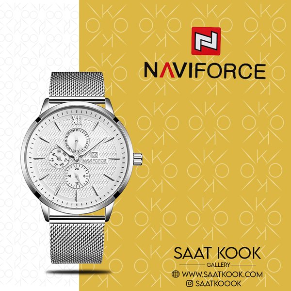 ساعت مچی مردانه نیوی فورس مدل NAVIFORCE NF3003 S/W