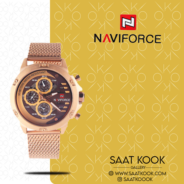 ساعت مچی مردانه نیوی فورس مدل NAVIFORCE NF9110 RG/RG