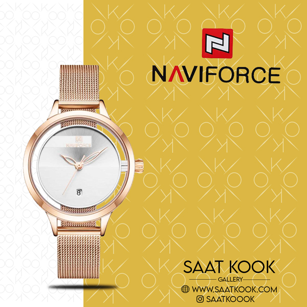 ساعت مچی زنانه نیوی فورس مدل NAVIFORCE NF5014 RG/RG