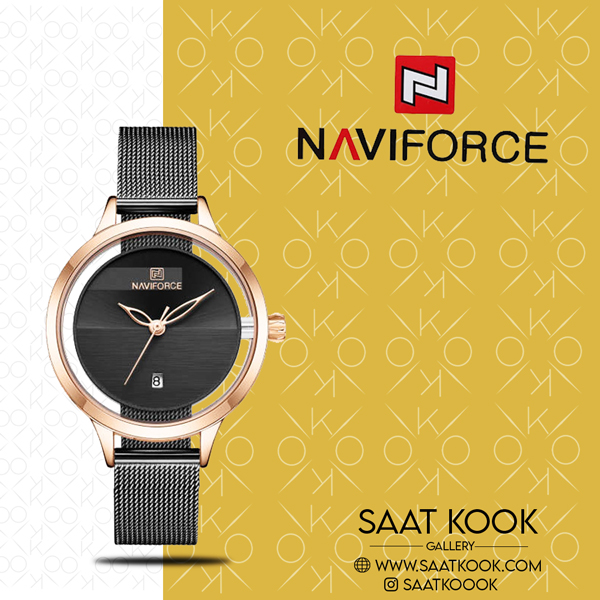 ساعت مچی زنانه نیوی فورس مدل NAVIFORCE NF5014 RG/B