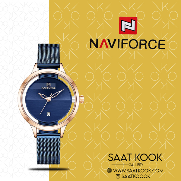 ساعت مچی زنانه نیوی فورس مدل NAVIFORCE NF5014 RG/BE
