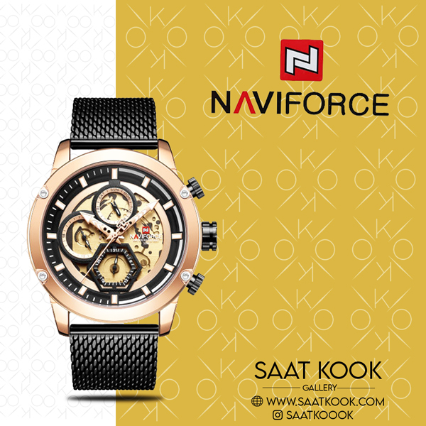 ساعت مچی مردانه نیوی فورس مدل NAVIFORCE NF9167 RG/B