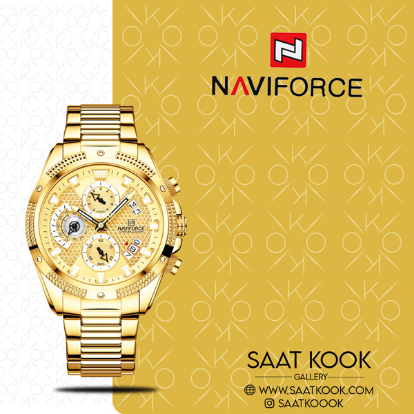 ساعت مچی مردانه نیوی فورس مدل NAVIFORCE NF8021 G/G