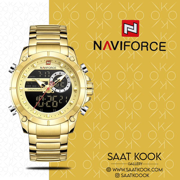 ساعت مچی مردانه نیوی فورس مدل NAVIFORCE NF9163 G/G