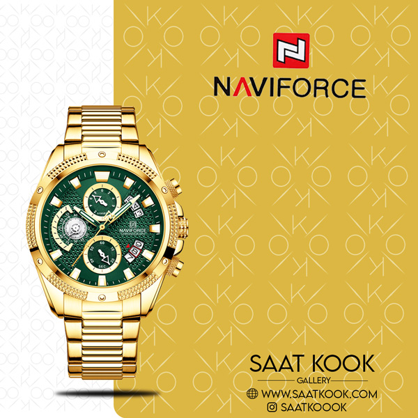 ساعت مچی مردانه نیوی فورس مدل NAVIFORCE NF8021 G/GN