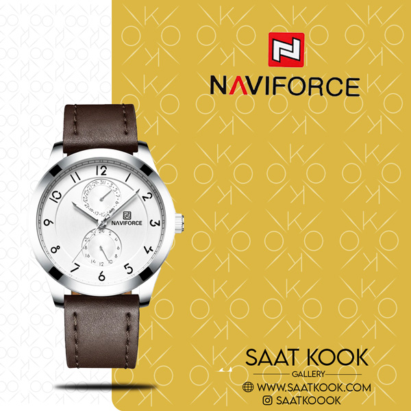 ساعت مچی مردانه نیوی فورس مدل NAVIFORCE NF3004 S/W/D.BN