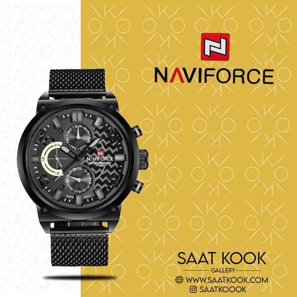ساعت مچی مردانه نیوی فورس مدل NAVIFORCE NF9068 B/GY/B