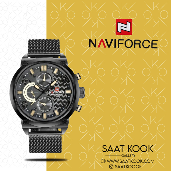 ساعت مچی مردانه نیوی فورس مدل NAVIFORCE NF9068 B/Y/B