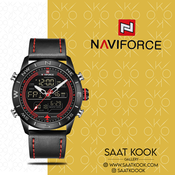 ساعت مچی نیوی فورس مدل NAVIFORCE NF9144 B/R/B