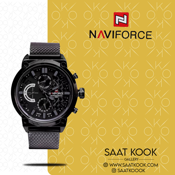 ساعت مچی مردانه نیوی فورس مدل NAVIFORCE NF9068 B W B