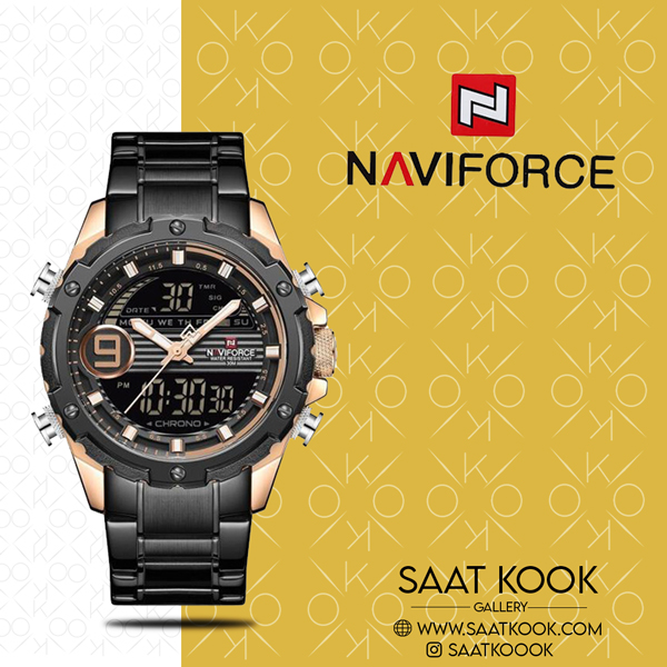 ساعت مچی مردانه نیوی فورس مدل NAVIFORCE NF9146 RG/RG/B