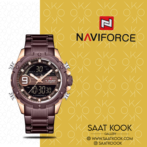 ساعت مچی مردانه نیوی فورس مدل NAVIFORCE NF9146 RG/CE