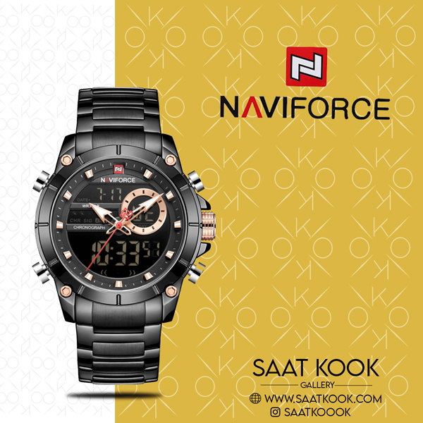 ساعت مچی مردانه نیوی فورس مدل NAVIFORCE NF9163 B/B